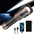 SKYFIRE Rechargeable Flashlight,5000 Super Bright Tactical Flashlights High Lumens Zoomable,6Modes,Waterproof LED Flash Light for Camping Essentials Outdoor&Home Emergency-Upgraded