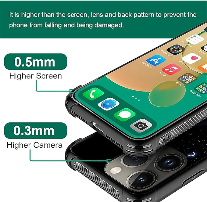 for iPhone 13 Pro Max Case, Galaxy Fox Wolf Pattern Graphic Design Girl Boy Soft Silicone Hard Acrylic Shock Protection for iPhone 13 Pro Max