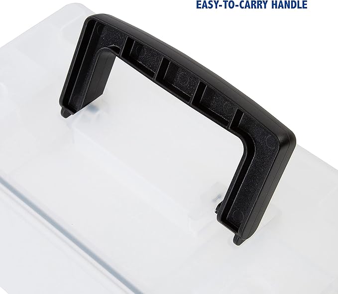 Sheffield 12635 Ammo Storage Box, Stackable .30 Cal Field Boxes, Water and Dust Resistant, Lockable Storage Box with Handle, Secures Hunting Gear, Supplies, and Bullets, Made in USA, Frost(Pack of 6)