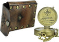 Handmade Antique Vintage Brass Compass | Exquisite Nautical Compass | Home Decor | Pocket Compass Gift for Every Occasion | Super7One