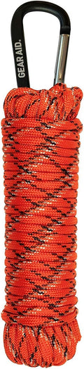 Gear AID 550 Paracord and Carabiner, 7 Strand Utility Cord for Camping and Survival