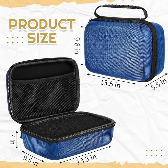 Relaxweex EVA Hard Case with Customizable Foam 13.5 x 9.8 x 5.5 Inch Protective EVA Carrying Case Shockproof Outdoor for Camera, Digital Products, Electronic Instruments with Knife, Blue