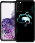for Samsung Galaxy S20 Case, Skeleton Winding Snake Pattern Graphic Design Girl Boy Soft Silicone Hard Acrylic Shock Protection for Samsung Galaxy S20