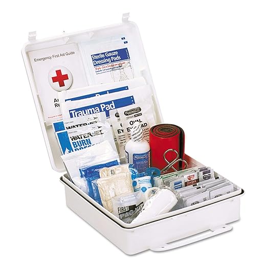 First Aid Only 90566 ANSI B 2015 and OSHA Compliant First Aid Kit, 50-Person Emergency First Aid Kit for Business, Home, Car, and Worksites, 199 Pieces