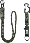 DDOUT Heavy Duty Paracord Lanyard 550 Paracord Braided Keychain for ID Badges, Camera, Whistle, Traveling, Outdoor Activities