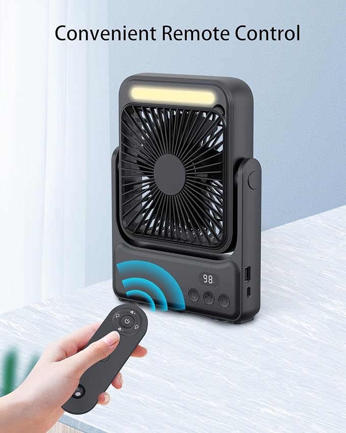 Magnetic Cruise Approved Fan with Night Light, 10000mAh Ultra-Slim Travel Fan, 4-Speed, Hook Design, Portable Fan for Cruise Ship Cabin, Bedroom Sleeping, Camping, Travel & Cruise Essentials 2026