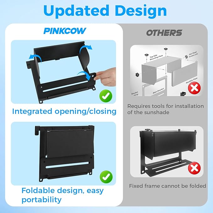 Game Changer Mounting Streaming Kit - Fence Phone Mount for Baseball - Game Changer Fence Holder with Shade and Power Bank Clip for iPhone, Samsung, Mevo, GoPro and Action Camera