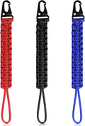 Shappy 3 Pcs Paracord Keychain Weave 550 Paracord 9 Inch Tactical Lanyard Wallet Accessories Camping Fishing Hunting Outdoor