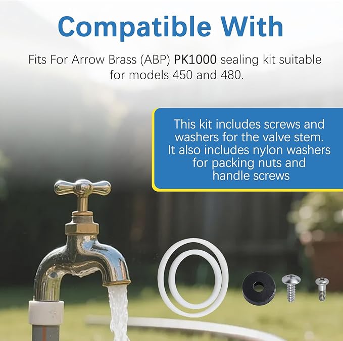 PK1000 Stem Seal Kit Fits For Arrowhead Brass (ABP) Stem Rebuild Parts Kit Replace For Arrowhead models 450, and 480