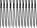 Paracord Keychain Paracord Bag Charm 12pcs Braided Nylon Rope Keychain Cord for Bag Purse Backpack Handbag