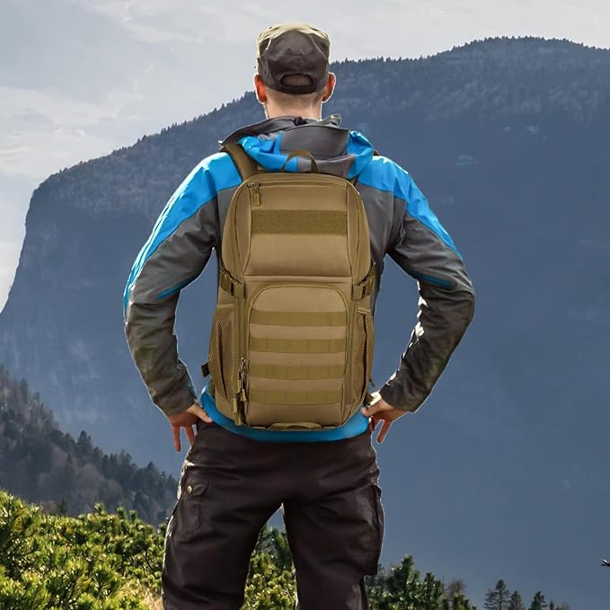 HUNTVP Tactical Backpack Military MOLLE Backpack Hunting Rucksack Gear Assault Pack 25L WR