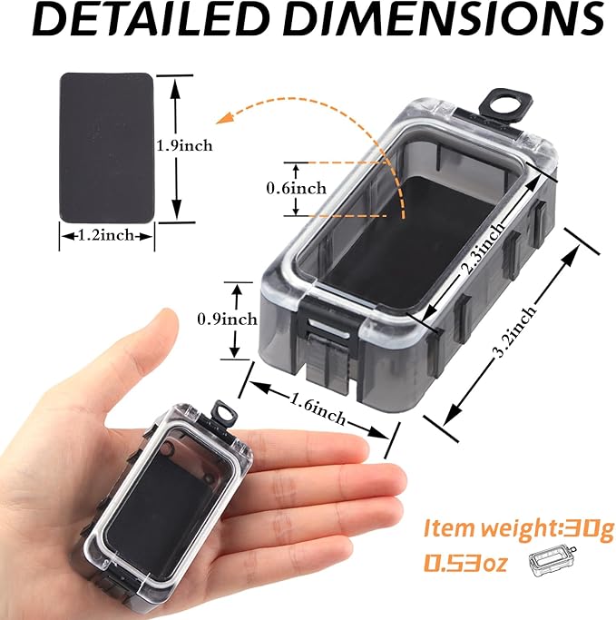 Tackle Box Organizer - 4PC Small Boxes with Magnetic & Waterproof Tackle Trays, Luminous Tackle Storage System, Portable Customizable Compartments for Fishing Gear Organization On-the-Go (Anglers)