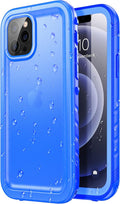 SPORTLINK Compatible with iPhone 12 Pro Max Waterproof Case - Full Body Shockproof Dustproof Phone Screen Protector Rugged Cases for iPhone 12 Pro Max 6.7 Inches Blue
