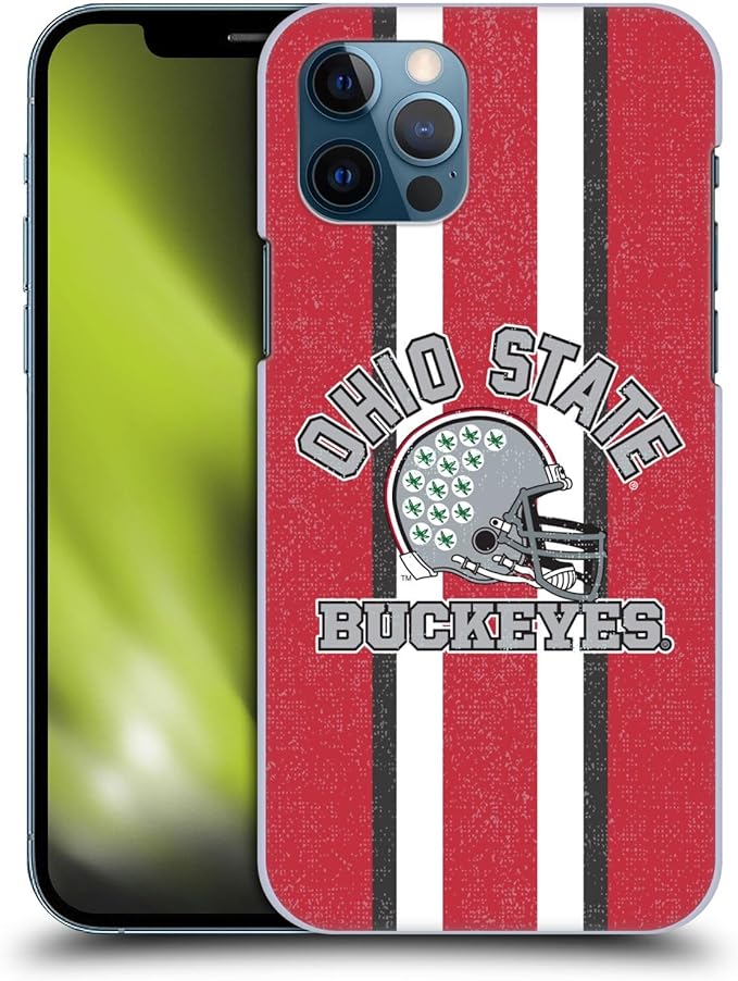 Head Case Designs Officially Licensed Ohio State University Helmet Football Graphics Hard Back Case Compatible with Apple iPhone 12 / iPhone 12 Pro