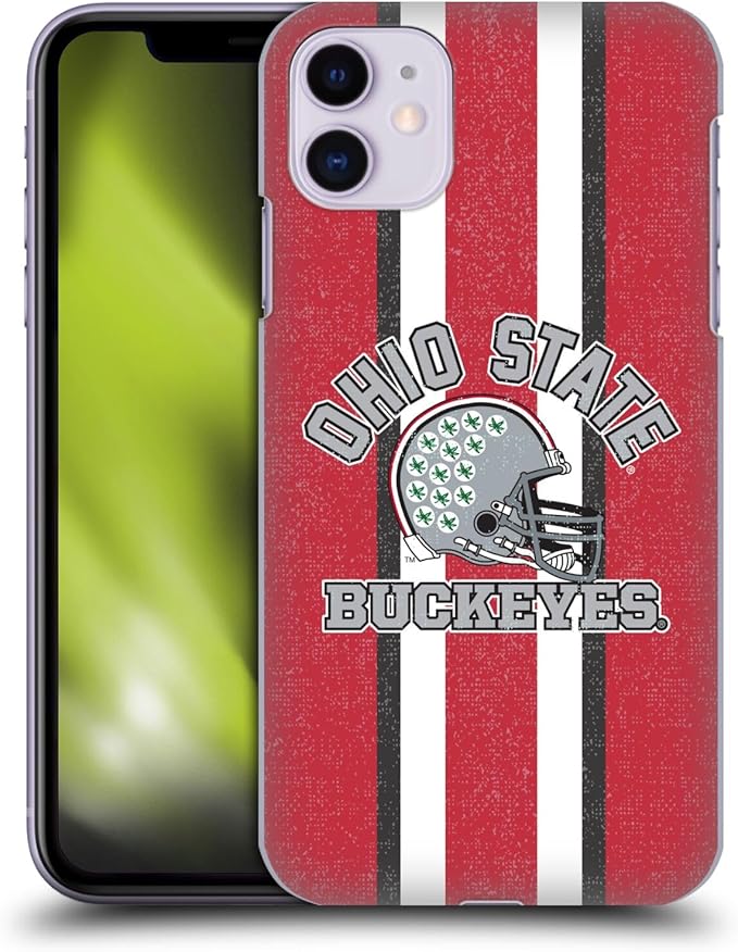 Head Case Designs Officially Licensed Ohio State University Helmet Football Graphics Hard Back Case Compatible with Apple iPhone 11