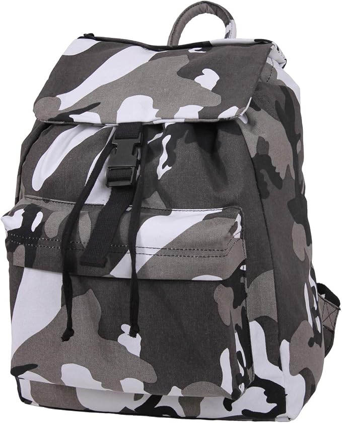 Rothco Canvas Daypack – Heavy-Duty Cotton Canvas Backpack for Hiking, Camping, Traveling, and Daily Use – 34L Capacity