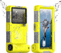 2026 Underwater Snorkeling Diving Phone Case for Phone 17/16/15/14/13/12Pro Max/Galaxy S25/S24/S23.(50ft/15m) Professional Scuba Dive Waterproof Case Underwater Photo Video（Yellow）