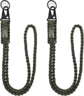 DDOUT Heavy Duty Paracord Lanyard 550 Paracord Braided Keychain for ID Badges, Camera, Whistle, Traveling, Outdoor Activities
