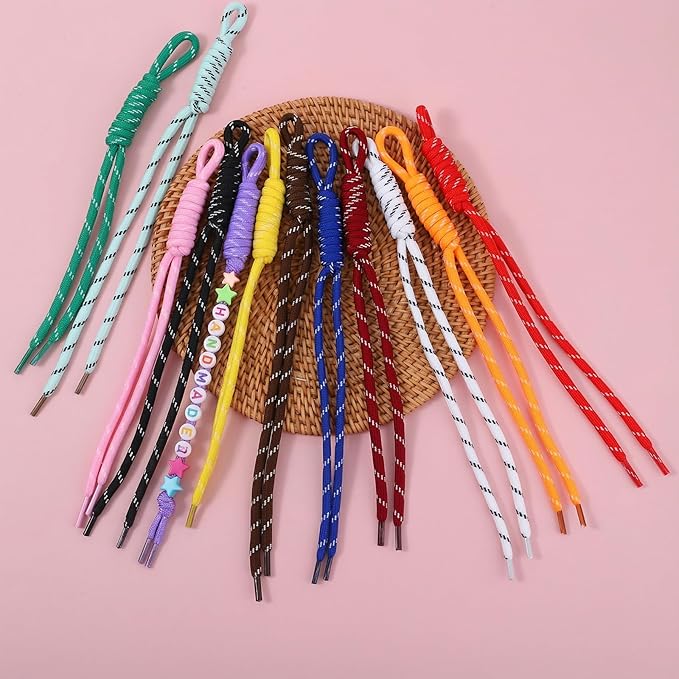 12Pcs Paracord Keychain Paracord Charm Bag Keychain Accessories Colorful Braided Code Charms Rope Bag Charms for Handbag Accessories Purse Hanging Ornament Water Bottle Backpacks
