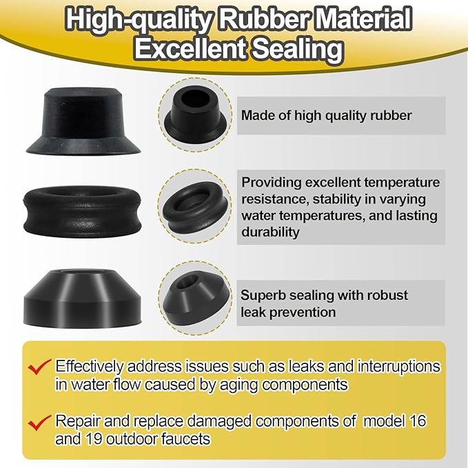 RK-19 Outside Faucet Repair Kit Metal Handle Compatible with Woodford Faucet Model 19