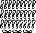 Mini Carabiner Clips with Metal Spring Wiregate Hook and Little Eye Hole for Keychain Backpack Clasps