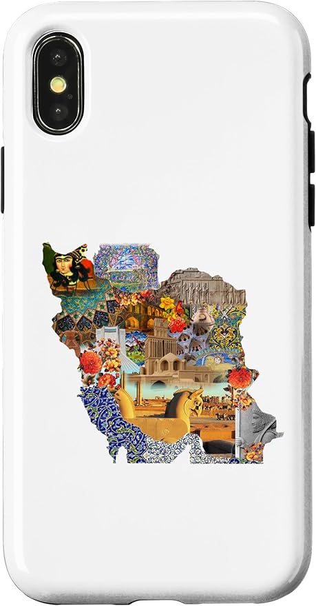 Map of Persian empire, Iran Map Case for iPhone X/XS