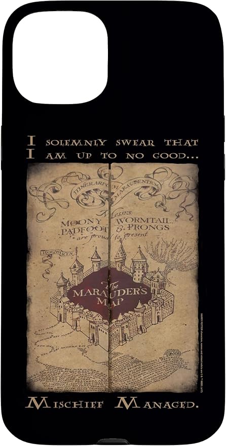 iPhone 15 Plus Harry Potter Marauder's Map Words Case