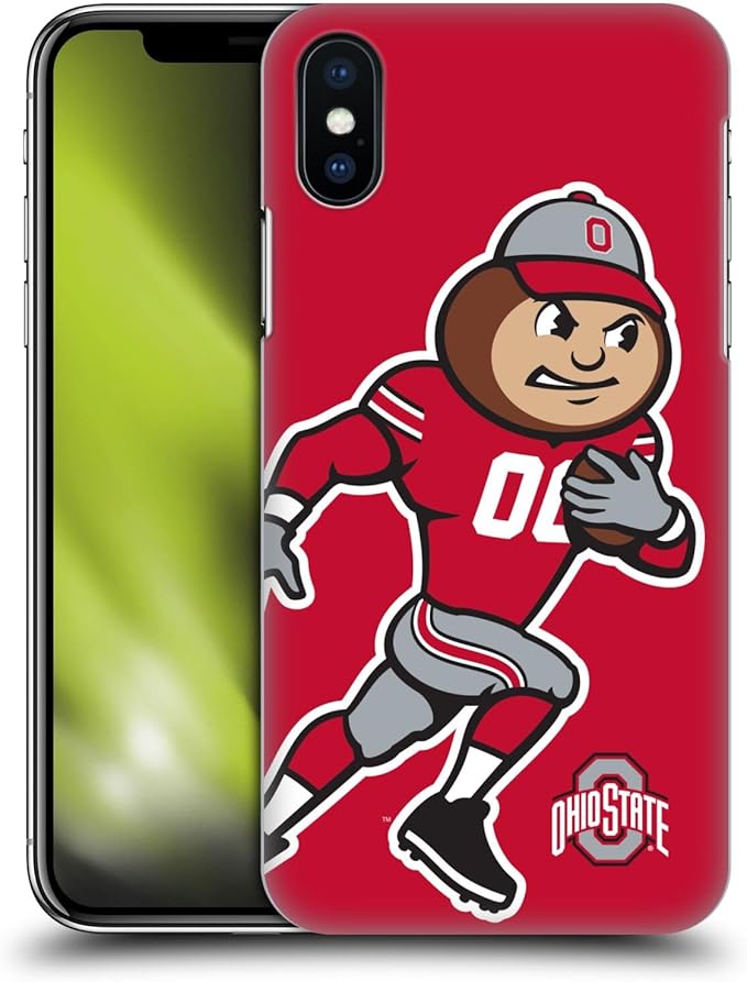 Head Case Designs Officially Licensed Ohio State University Mascot Oversized Football Graphics Hard Back Case Compatible with Apple iPhone X/iPhone Xs