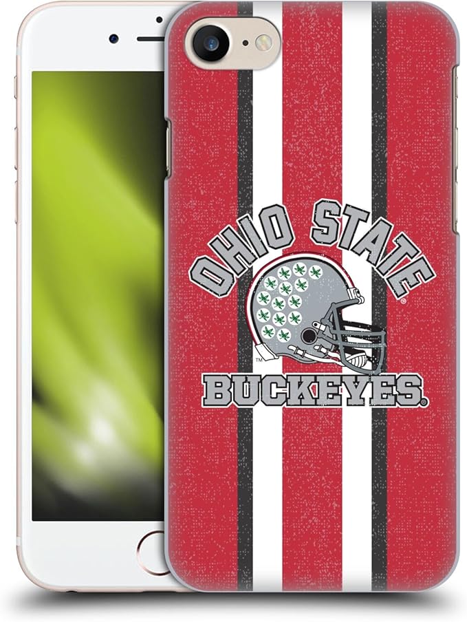 Head Case Designs Officially Licensed Ohio State University Helmet Football Graphics Hard Back Case Compatible with Apple iPhone 7/8 / SE 2020 & 2022