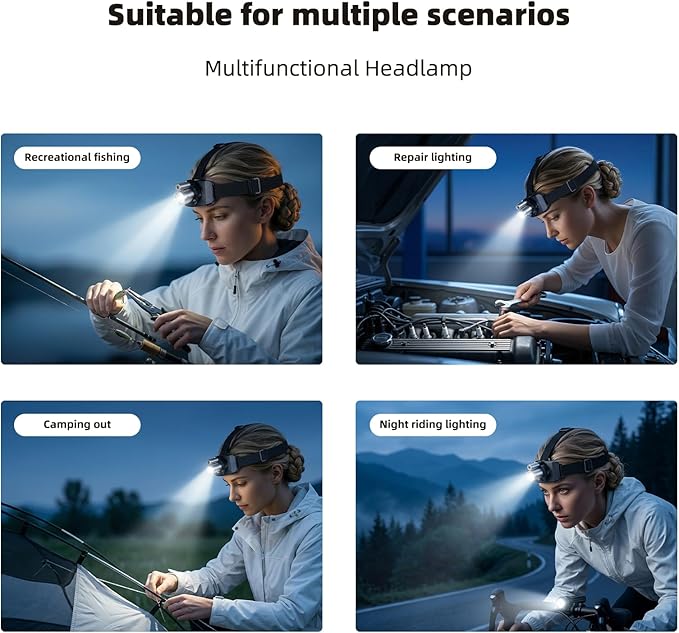 Mustools 2026 New Rechargeable LED Laser Headlamp Physical Therapy Headlamp High Lumens- Lightweight Enhance Professional Physical Therapy with Adjustable Angles Headband Comfortable Easy to Adjust