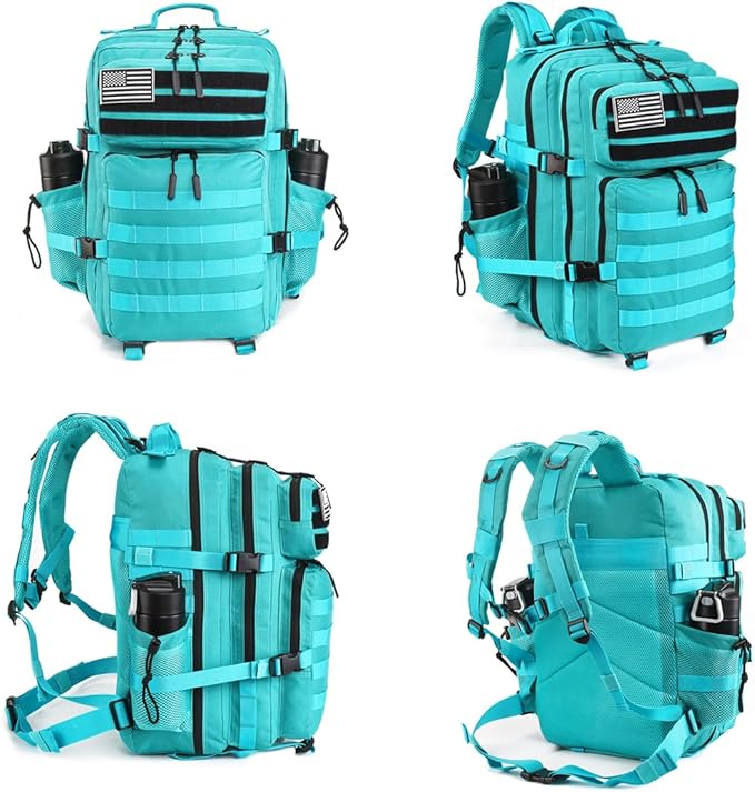 45L Tactical Backpack for Men Women, Military Assault Pack with MOLLE, Large 3 Day Bug Out Bag for Hiking Camping