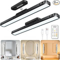 WILLED 5W Vanity Lights for Mirror with Remote Control,Magnetic Stick on Mirror Lights,Adjustable Color Temperatures Magnetic Light Bar for Mirror,Makeup Light for Bedroom, Bathroom(2 Pack)