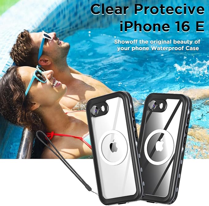 AICase for iPhone 17e/iPhone 16e Case Waterproof with MagSafe Snowproof,Dustproof and Shockproof,IP68 Certified Real 360 Full Body Protection Fully Sealed Underwater Cover for iPhone 17e/16e 6.1"_1