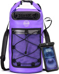 STOVER 5/10/25/30/40/55L Waterproof Dry Bag- Roll-Top Backpack w/Phone Case- Kayaking, Hiking, Camping, Boating- Men/Women