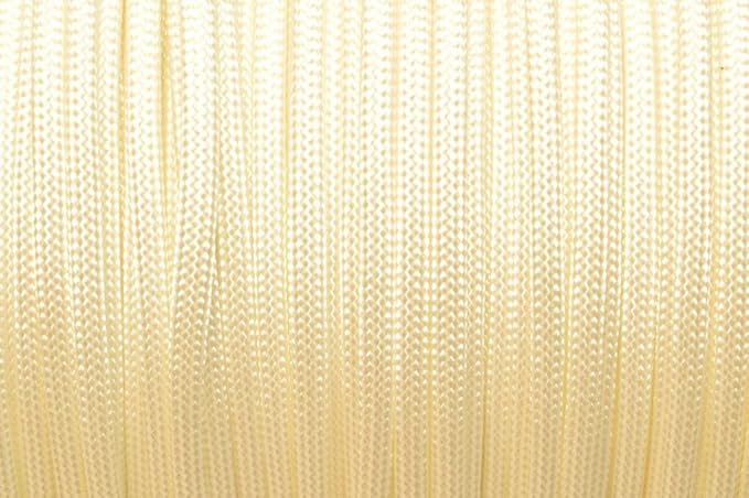 BORED? PARACORD! 550 lb Paracord – Ideal for Crafting, DIY Projects, Camping, Military & Active Outdoors – 300+ Colors – Tactical Parachute Cord Type III – Strong - White 50 Feet