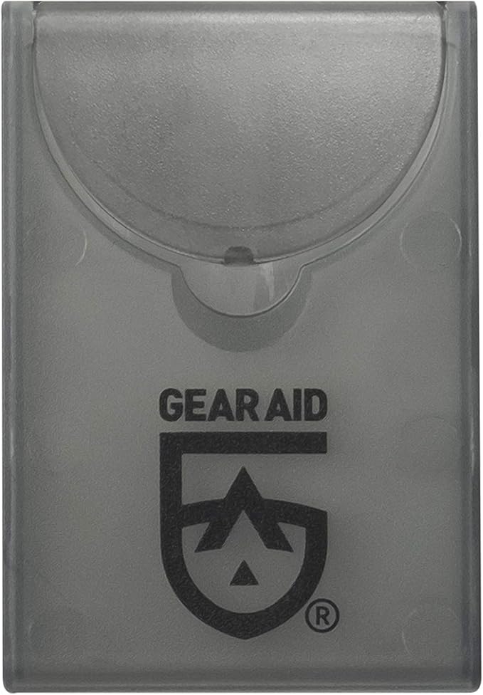 GEAR AID Tenacious Tape Mini Patches with Peel-and-Stick Adhesive to Fix Holes and Tears in Winter Gear, Down Puffer Jackets, Sleeping Bags, Tents, and Rain Gear, Clear, 2 Pack