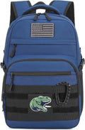 Kids Tactical Backpack Army Molle Bookbag Military Boys Backpack for School, Outdoor, Camping (Includes 2 Patches+1Carabiner), Blue