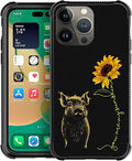 for iPhone 14 Pro Max Case, Pig Sunflower Yellow Sunshine Pattern Graphic Design Girl Boy Soft Silicone Hard Acrylic Shock Protection for iPhone 14 Pro Max