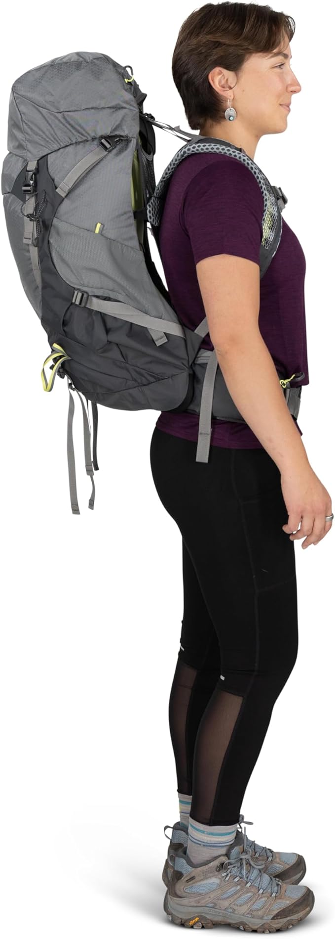 Osprey Sirrus 36L Women's Hiking Backpack - Lightweight Backpacking Pack with Waterproof Raincover - Camping Bag, Purple Dusk