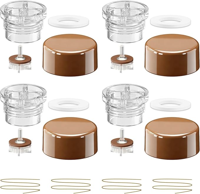 4 Pack Outdoor Faucet Vacuum Breaker Float Kit Compatible with Woodford Model 17 Replace# RK-17VB, Anti-Siphon Wall Faucet Repair, Wall Hydrant Vacuum Brake Valve Replacement Kit