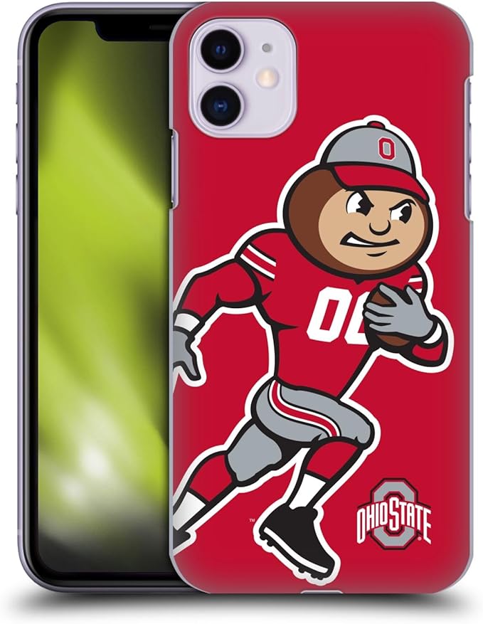 Head Case Designs Officially Licensed Ohio State University Mascot Oversized Football Graphics Hard Back Case Compatible with Apple iPhone 11