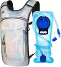 Hydration Backpack, Water Backpack with 2L Hydration Bladder, Rave Backpack Hydration Pack, Festival Essential for Raves, Hiking, Cycling, Climbing, Running, Outdoor, Camping and More