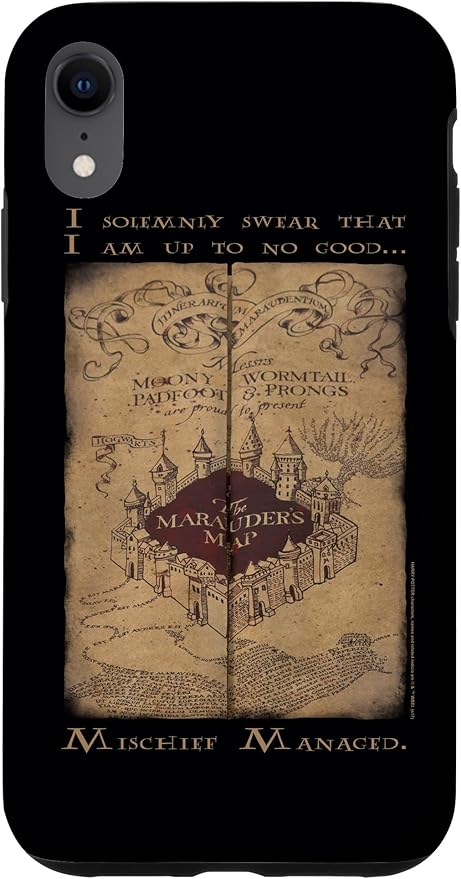 iPhone XR Harry Potter Marauder's Map Words Case