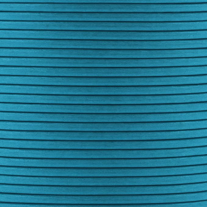 Mandala Crafts Round Genuine Teal Leather Cord for Jewelry Making – 1mm Cowhide Leather Rope String Lace for Kumihimo – 20 Yards Cowhide Craft Cording Spool