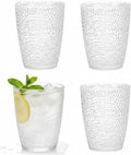 Clear Plastic Drinking Glasses, Reusable Acrylic Drinking Cups, Stackable Glasses Drinkware, Unbreakable Water Tumblers for Bars Christmas Juice, BPA Free, Dishwasher Safe (Clear)