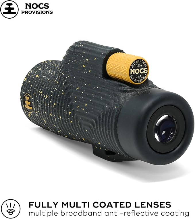 Nocs Provisions Zoom Tube 8x32 Monocular, 8X Magnification Telescope, Bak4 Prism, Wide Field of View for Bird Watching, Backpacking & Wildlife Viewing - Twilight Haze Blue LTD