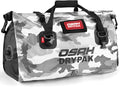 OSAH DRYPAK Waterproof Duffel Bag - Motorcycle Dry Bag Tail Bag with Large Storage Space, Waterproof Luggage Duffle Bags with Outer Mesh Zipper Pocket for Camping, Kayaking, Fishing & Traveling