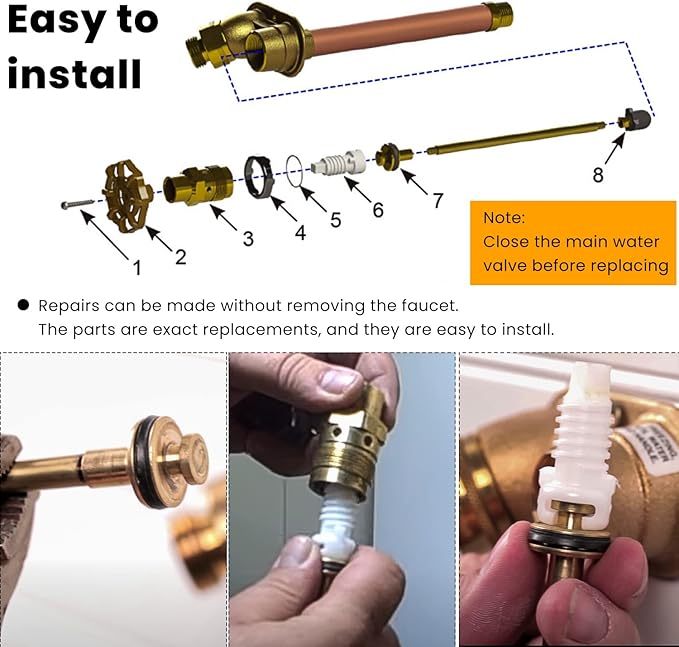 RK-25 Repair Kit for Woodford Model 20 25 27 Faucet Outdoor Wall Faucet Repair Kit