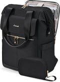 LOVEVOOK Laptop Backpack for Women, 15.6 Inch Work Laptop Bag with USB Port, Fashion Teacher Nurse Backpack Purse, Waterproof Travel Computer Backpack with Organizer Bag, 2PCS