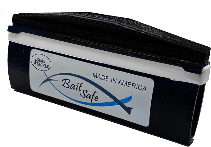 Bait Safe Lure cover/Protector, Saltwater Resistant Fishing Gear, Protects & Organizes Lures (Black, Large)